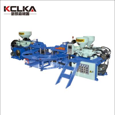 China KCLKA ​​Three Color PVC Injection Molding Machine Sandal Slipper Top Cover Making Machine en venta