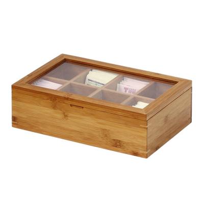 China New Professional Japanese Wooden Tea Bag Box Freshness Preservation Tea Bag Box Bamboo Tea Bag Box for sale