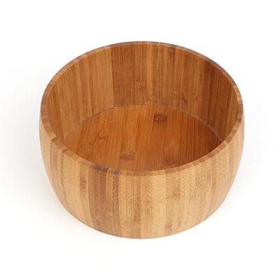 China China Sustainable Wholesale Natural Round Size Salad Food Bamboo Fruit Bowl for sale