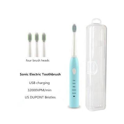 China USB Charging Portable Cordless Smart Rechargeable Travel Automatic Sonic Electric Toothbrush From China Factory for sale