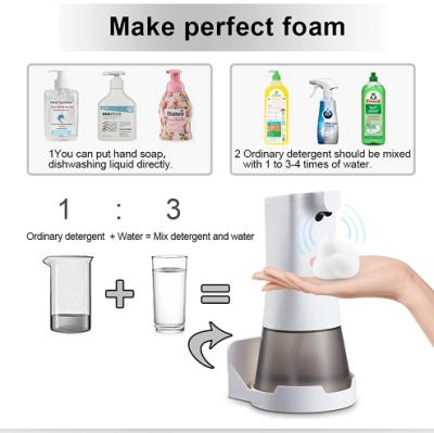 China Foam Touchless Soap Dispenser Hands Sanitizer Free Smart Alcohol Gel Liquid Electric Foam Sensor Automatic Soap Dispenser for sale