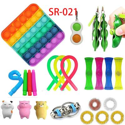 China Relieve Squishy Squishy Sensory Toy Silicone Stress Reliever Bubble Squishy Sensory Toys Amazon Stress Football Autism Push Up The Restless Person Toy Set for sale