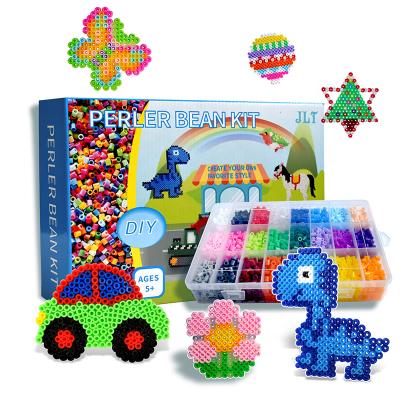 China PET kids toys diy perler beads game for educational aids kids bag item packing type form kit iron bead fuse free hama beads 5mm for sale