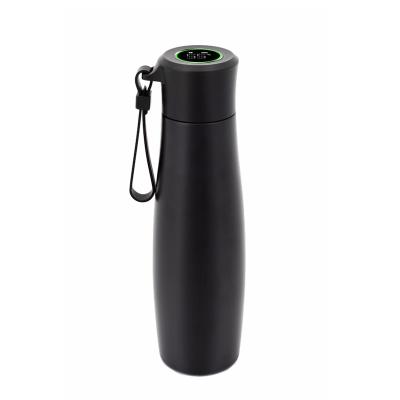 China Business Amazon Smart Lid Temperature Display Indicator Water Bottle Insulated Stainless Steel Thermo Drinking Bottle for sale