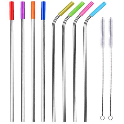 China Beverage Amazon Bamboo Straw Stainless Steel Drinking Straw for sale