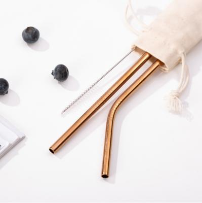 China Sustainable Hot Sale Stainless Steel Metal Straws Metal Straw Eco Friendly Wholesale Drinking for sale