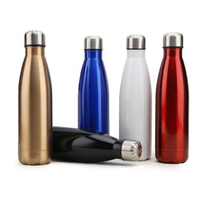 China Viable Lid 500ml Polish Cola Bottle Optional UV Cleaning Cola Shaped Customized Logo And Color 304 Stainless Steel Cola Bottle for sale