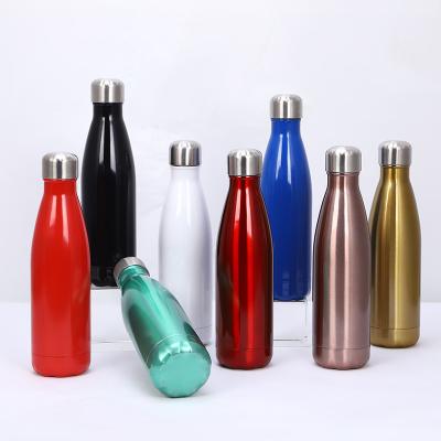 China Viable Cola Bottle Polish Lid 500ml Optional UV Cleaning Cola Shaped Stainless Steel Bottle Sublimation Blanks for sale