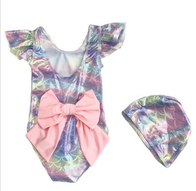 China Fashion Anti-UV Babies Beach Cute Swimwear Girls Mermaid Swimwear Set for sale