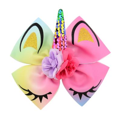 China Eco-friendly Wholesale Unicorn Hair Clips Cute Birthday Babies Birthday Unicorn Hairpins for sale