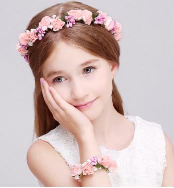 China Elegant Cheap Flower Halos For Girls Wholesale Flower Crown For Party for sale