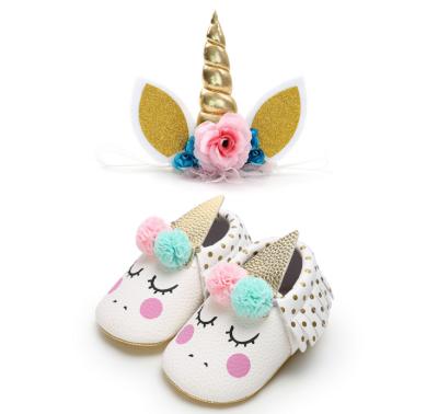 China Fashion\Comfortable\Durable Summer Baby Unicorn Shoes Cheap Baby Prewalker Cartoon Unicorn Shoes for sale