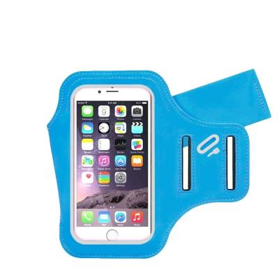 China Multifunctional High Quality Leather Mobile Phone Armband Sports Bag PU Running Pulsating Led Armband for sale