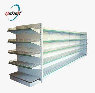 China Double Sided Fine Metal Supermarket Shelves Grocery Hanging Equipment for sale