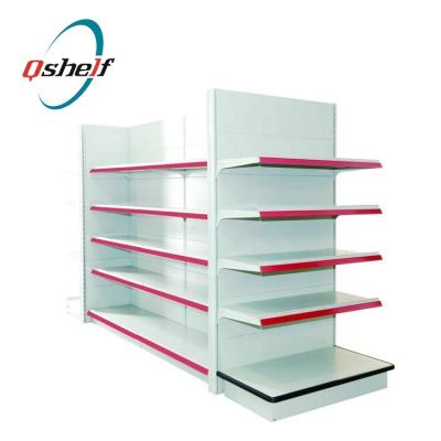 China Competitive Price New Supermarket Shelving Steel Storage Display Rack Single/Double Sided Heavy Duty Design For Retail Stores for sale