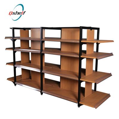 China Double sided display rack for bottle vegetable oil gondola metal shelf for sale