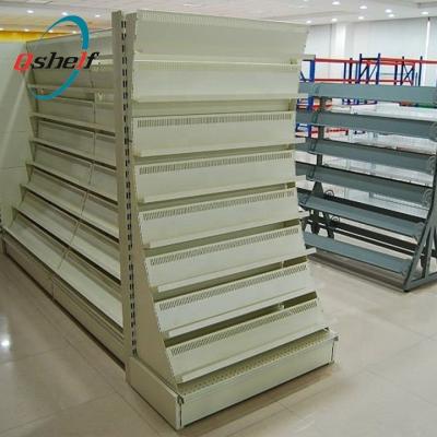 China Cold Rolled Wholesale Steel Sheet Supermarket Shelf Shopping Rack Market Display Shelving for sale