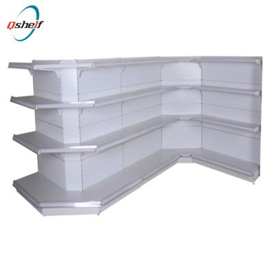 China Best Price Single Sided Narrow Corner Shelf Open Corner Shelf Gondola Shelving With Best Service for sale