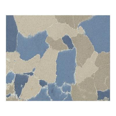 China Modern Natural Scatter Pattern Healing Crystals Blue Artificial Quartz Stone For Kitchen Furniture for sale