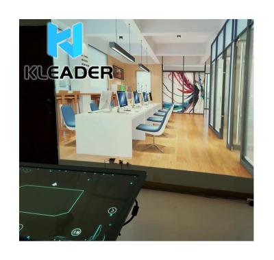 China Indoor Screen Casting Interactive Touch Screen Interactive Smart Podium Exhibits Control Center Solution Interactive Projection for sale