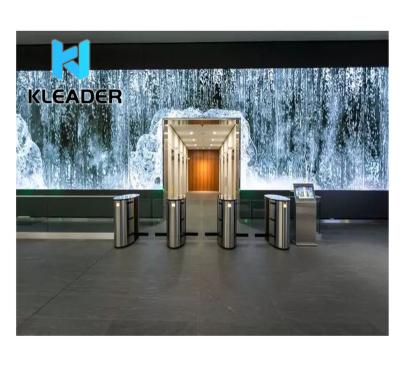 China Huge Waterfall Door Waterfall Led Screen Large Screen Displays 3D Video Holographic LED Video Production 120 Inch for sale