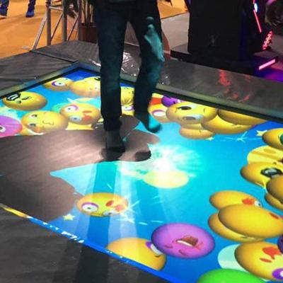 China Newest Indoor Interactive Interactive Floor Beam Projection Trampoline Kids Holographic Projection For Kids Playground 3D Games Radar for sale