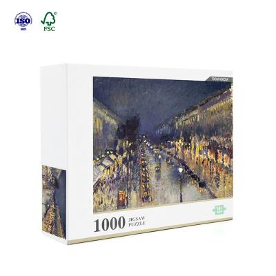 China DIY TOY Custom Designed 1000pcs Cutting Dies Jigsaw Puzzle For Adult for sale