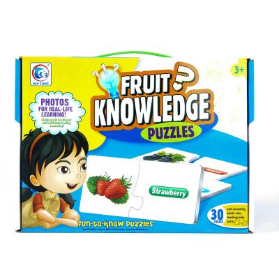 China Educational Fun Toy to Know High Quality 30 Piece Fruit Matching Jigsaw Puzzle for sale