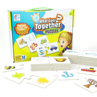 China Educational Toy What Goes Together Kids Amplify Early Learn Puzzle With Play Over 3 Years Old for sale