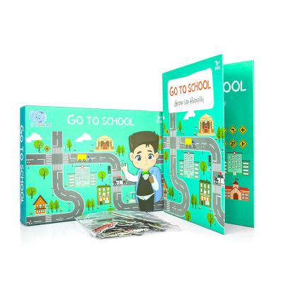 China DIY TOY Custom Personalized Paper Traffic Matching Portable Jigsaw Magnetic Puzzle for sale