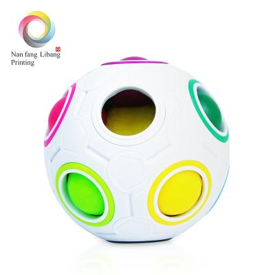 China DIY TOY 3D ABS Rainbow Ball Jigsaw Puzzle Push Cube Magical Push Cube Person Toy ABS for sale