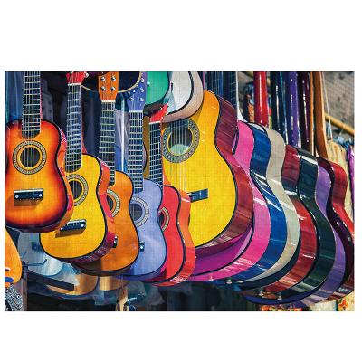 China Toy Good Quality New Arrivals Educational Paper Cut Guitar Puzzle Jigsaw Educational Toys for sale