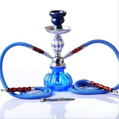 China Amazon Hot Selling High Quality Acrylic Double Hose Shisha Stocked Small Size Hookah for sale