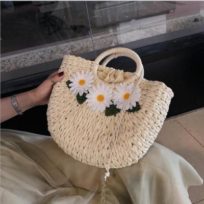 China Fashion Wholesale Cheap Summer Tote Bag Shoulder Straw Beach Custom Bags for sale