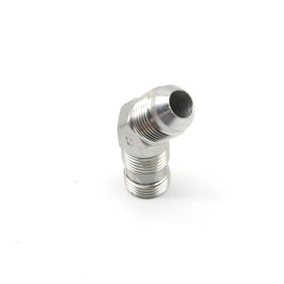 China Pipe lines connect 1J4 45 ELBOW JIC MALE 74 CONE carbon steel tube fittings for communication pipe for sale