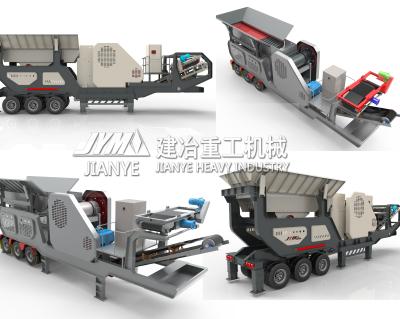 中国 2020 hot sale portable/mobile crushing and screening plant /mobile jaw crusher/Wheel-mounted jaw crushing plant with screen 販売のため