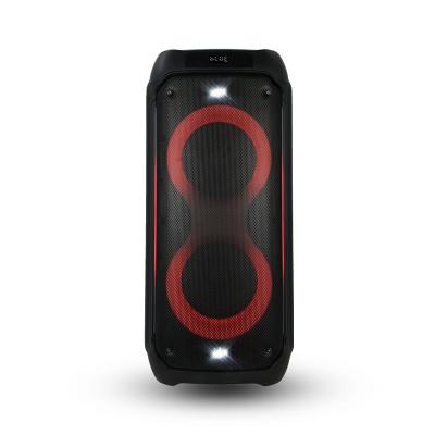 China LED Flashing light Spot factory supply cross-border for multimedia audio jack custom speakers double 8 inch partybox RGB speakers for sale