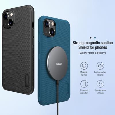 China Nillkin Super Frosted Shield Wear Resistant Pro Magnetic Slide TPU and PC Protective Cell Phone Cover Case For iPhone 13 for sale