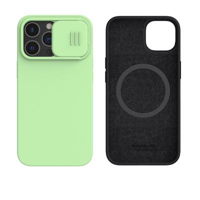 China Nillkin CamShield Silicone Shockproof Silky Magnetic Case For iPhone 13 Pro Lens Protector Wholesale Cell Phone Case for sale