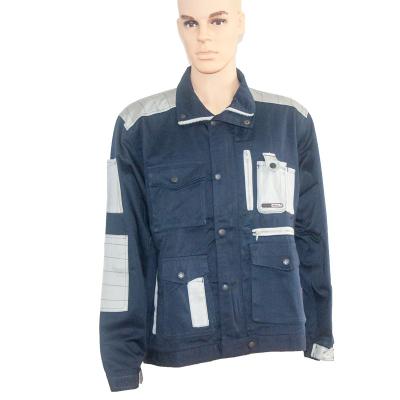 China Latest Design Cotton Newcomer Custom Cotton Mechanic Multi Pocket Work Jacket for sale