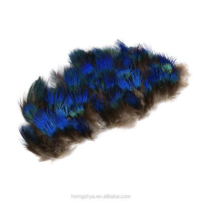 China Best quality blue peacock blue feathers feather decoration material natural peacock feather for sale