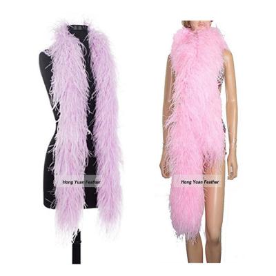 China Wholesale fashion insurance ostrich feather pink feather boa popular commercial feather boa from china supplier top for sale