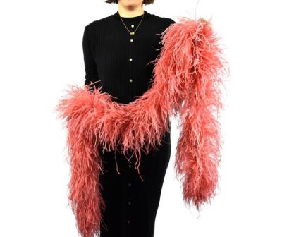 China Factory supply 10ply ostrich feather factory supply direct ostrich feather boa feather scarf carnival party ostrich feathers for sale for sale