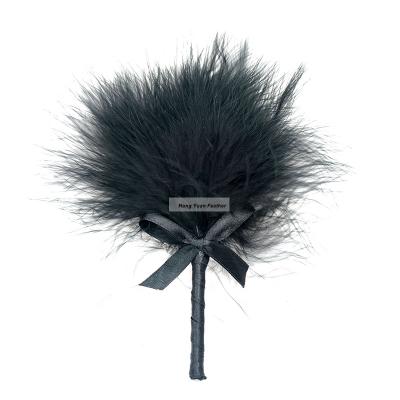 China Wholesale Black Tickler Feather Costume Naughty Party Toy Length Turkey Feather 14cm for sale