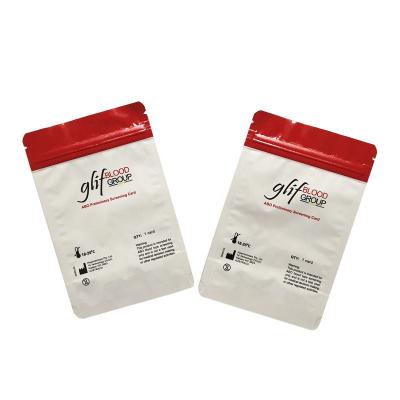 China Moisture Proof Quick Test Kit Seal Zip Lock Packaging Test Antigen Foil Pouches for sale