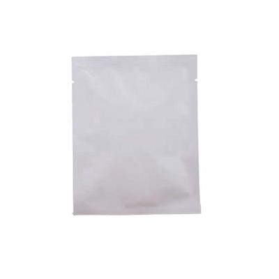 China Custom Size Moisture Proof One Side Seal 3 Sides Seal Tea Packaging White Foil Bag for sale