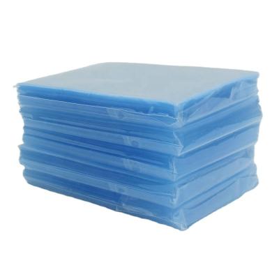 China Sky Blue Recyclable Clear Card Sleeves Penny Card Sleeves Perfect Fit 64x89mm for sale