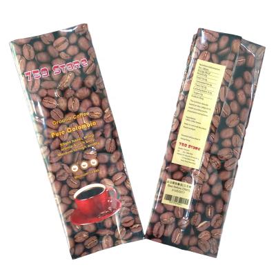 China Customized Standing Side Pocket Moisture Proof Gusset 12 Ounce Coffee Bags With Valve for sale