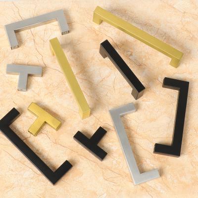 China Modern Wholesale Furniture Hardware Modern Zinc Single Drawer Handles Cabinet Knobs for sale