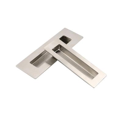 China Modern White Matt And Black Kitchen Cabinet Drawer Door Handle Square Box Design Aluminum Alloy Furniture Hardware for sale